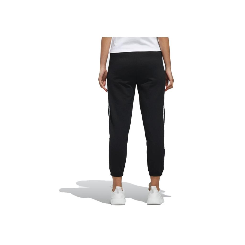 adidas Neo Three-Stripe Print Joggers Women Bottoms Black DW7961