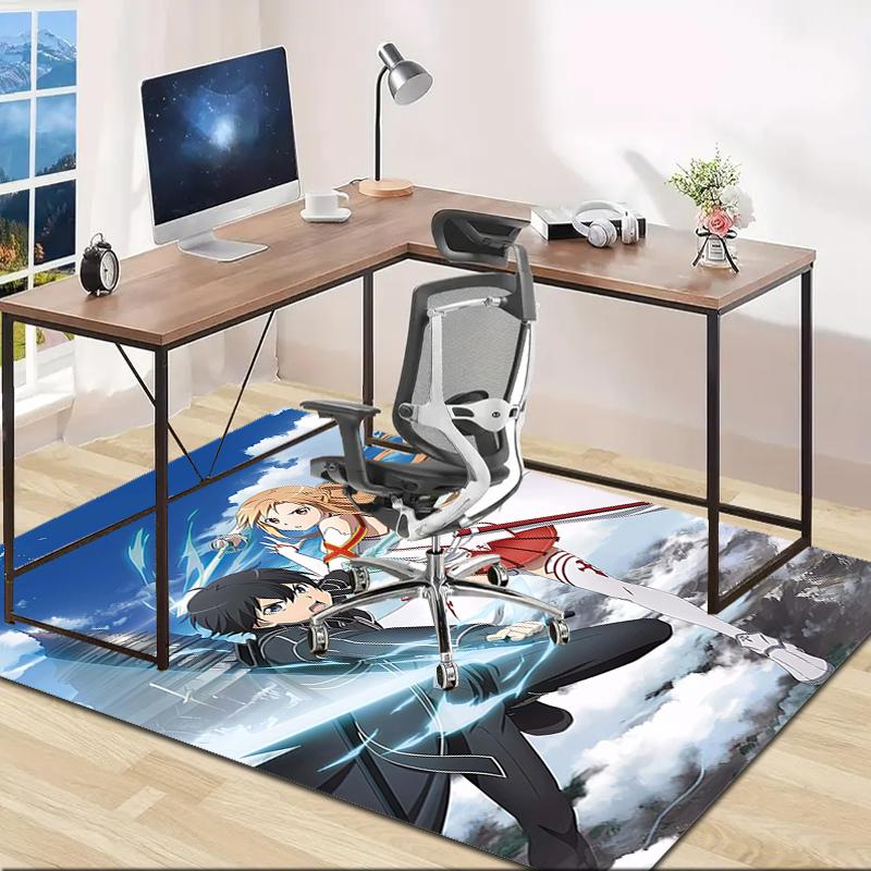 1pc Sword Art Online2 Design Area Rug - Non-Slip, Soft & Cozy Floor Mat for Living Room, Bedroom, Office - Indoor/Outdoor Decorative Carpet