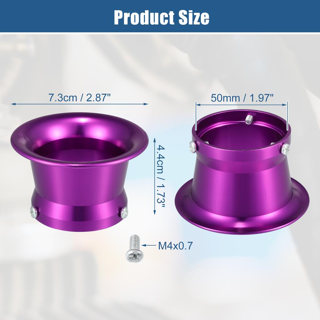 Motoforti 50mm Velocity Stack Motorcycle Carburetor Air Filters Carb Funnel Trumpet for Honda for Yamaha for Kawasaki