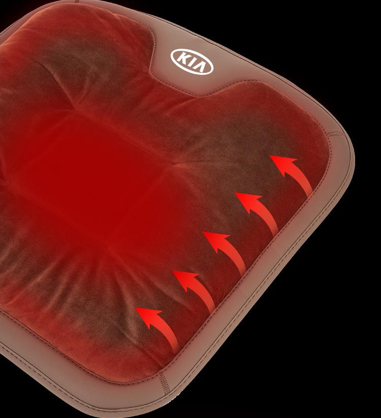 Kia Winter Flannel Seat Cushion for K3, Sportage, K5, Carnival, Seltos, Mohave