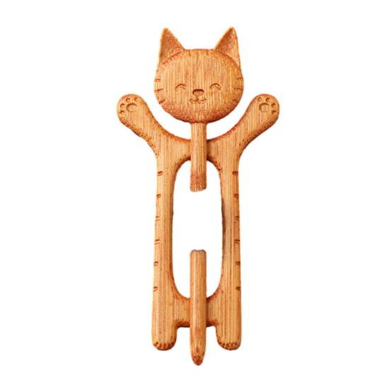 Wooden Animal Brooch Cute Dog Cat Sweater Pin Handcrafted Bird Rabbit Bear Turtle Scarf Brooch Pin for Sweaters Scarves Shawls