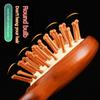 Double-Sided Meridian Comb Scalp Therapy Massage Comb Head Caring Natural Wood Round Handle Comb Scraping Body Massager