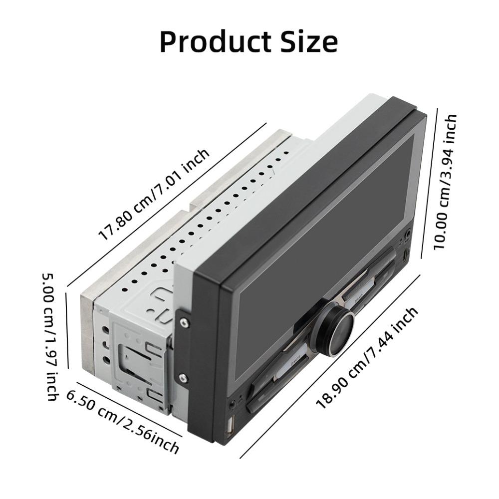7-calowy samochodowy odtwarzacz MP5 z ekranem dotykowym i ekranem dotykowym 1 Din Radio samochodowe Carplay i Android Auto do uniwersalnego odtwarzacza multimedialnego radia samochodowego