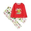 Christmas Day Prints Family Matching Long Sleeve Tops+Pants Set Family Matching Sets