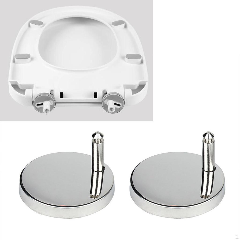 2 Pieces Toilet Seat Hinge Fixings Household Universal Potty Fixing Bolts Repair
