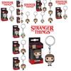 Funko Pop Stranger Things Porte-clés en PVC Pendentif de sac Porte-clés Cadeau de Noël parfait pour les fans !