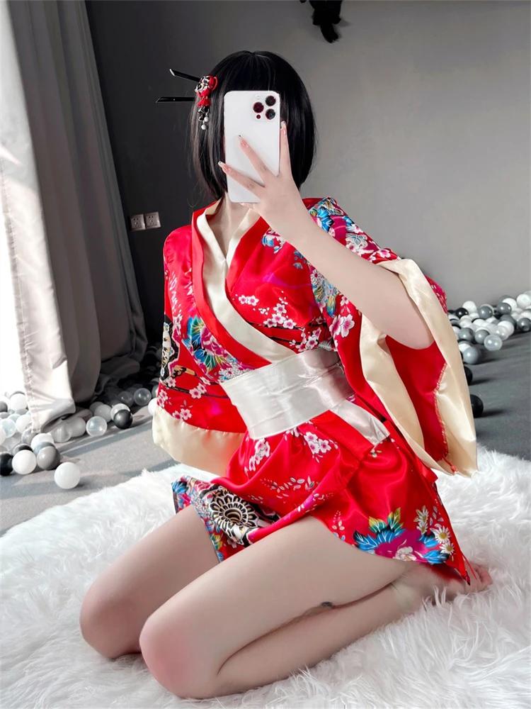 Women Chemise Sexy Lingerie Open Chest Crotchless Short Skirt Lace Transparent Exotic Maid Party Dress Cosplay Erotic Costumes