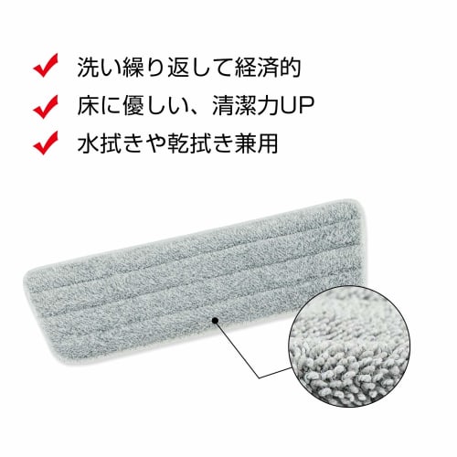 Eyliden. Replacement Microfiber Cloth Pads for Mops, 6-Piece Set, Perfect for Cleaning, Wet or Dry Floors