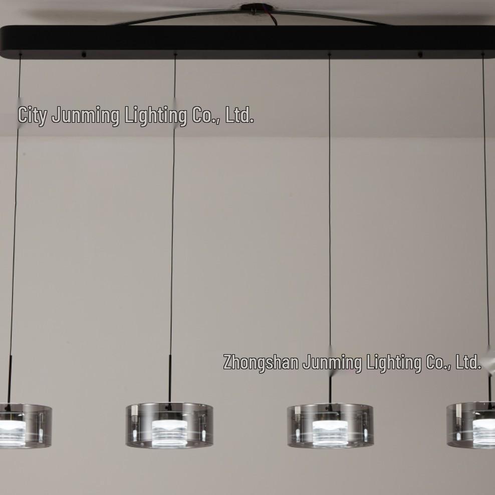 2025 Modern Minimalist Glass Pendant Light with Adjustable Height for Dining Table or Bar