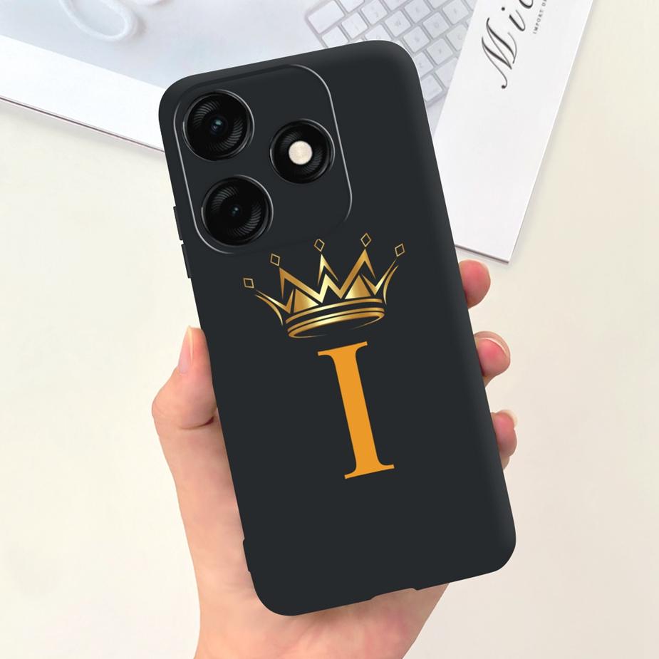 For Tecno Spark 20 Case Spark 20C Cute Crown Letters Cover Soft Silicone Phone Case For Tecno Spark 20 Pro Spark20 C Fundas Capa
