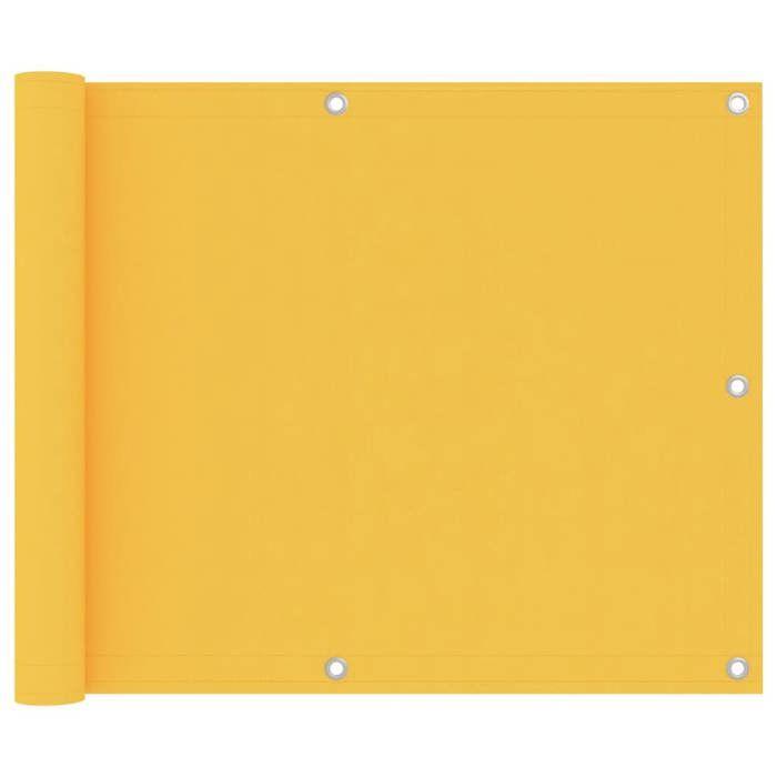 Balcony Screen - Exclusive House - PU Coated Oxford Fabric - 75 X 600 Cm - Yellow