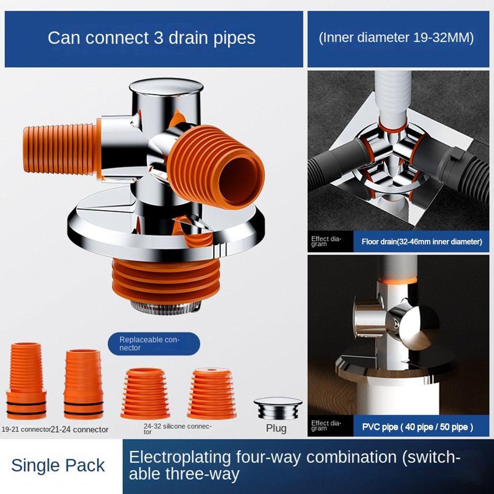 Multifunksjonell servant avløpsrøradapter Vaskemaskin dreneringsutstyr