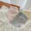 Female Spring and Summer Thin Heel Bow Ballet Style Solid Color Boneless Tube Stack Socks