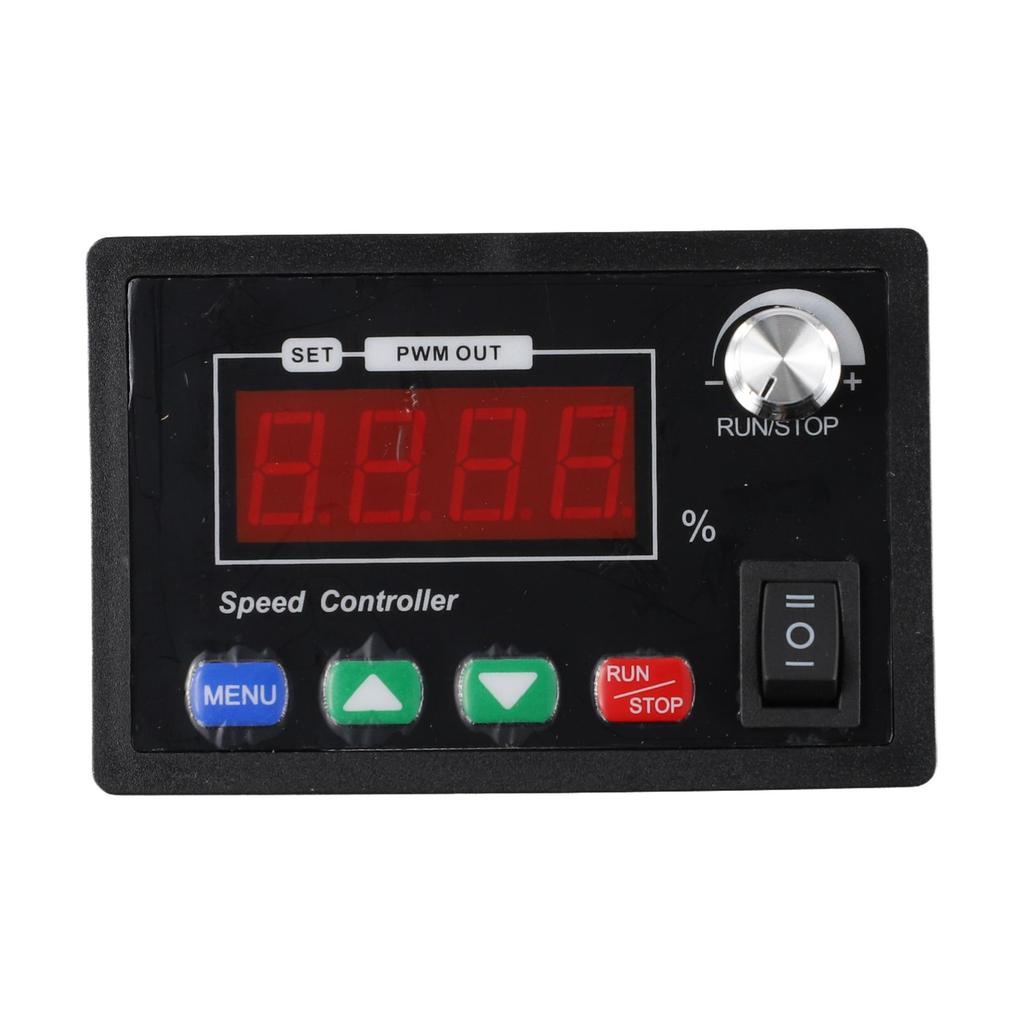 Adjustable DC Motor Speed Controller with Forward Reverse Function for 10 55V Applications Integrated Display and Control Knob