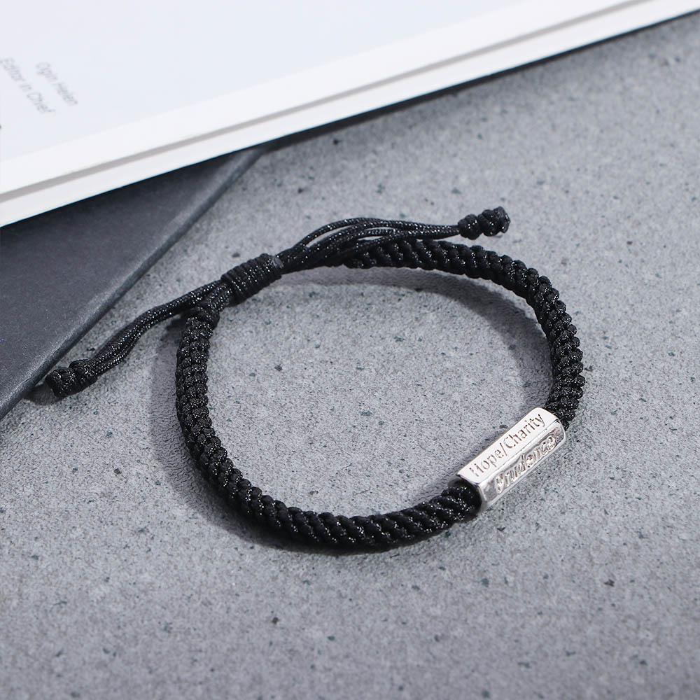 Copper Women Simple Geometry Korean Style Wristband Braided Hand Rope Jewelry Gift Men Bracelets