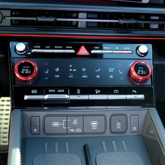 Aluminum Air Conditioner Switch Button Knob Cover For Hyundai Santa Fe 2024-2025