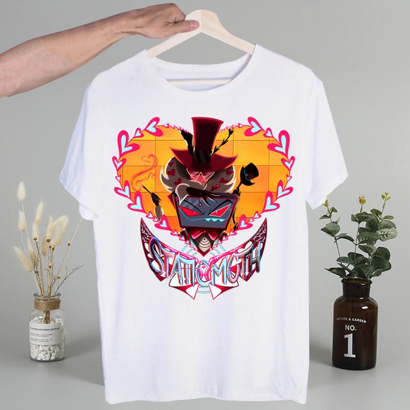 Hazbin Hotels Alastor Men's Tshirt Cute Printing Shirt Mens Fashion T-Shirt for Men Casual Tops Short Sleeve Shirt