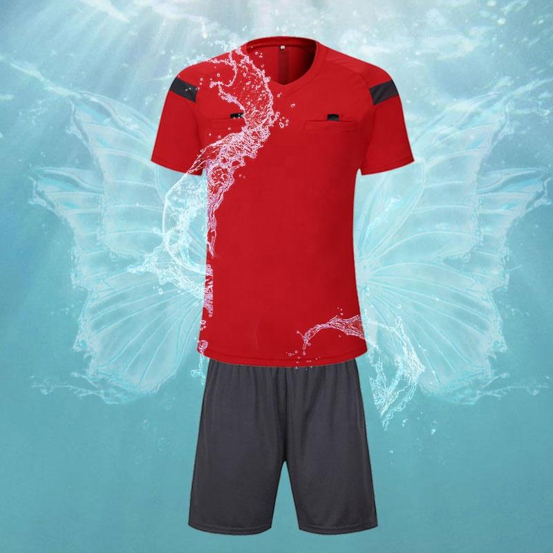 2024 Factory Price Cheap Soccer Referee Shirt Training Shirt Soccer Referee Uniform Set