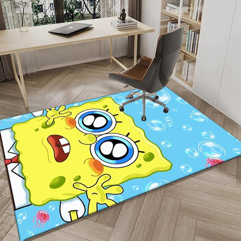Sponge Expressions Pattern Carpet, Chair Rug,Rug for Office Bedroom Living Rooms, Doormat Decor Fan Gift Christmas Gift