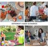 25L Shoulder Lunch Bag with Zip Food Carrier Bag Portable Insulated Cooler Tote  Outdoor