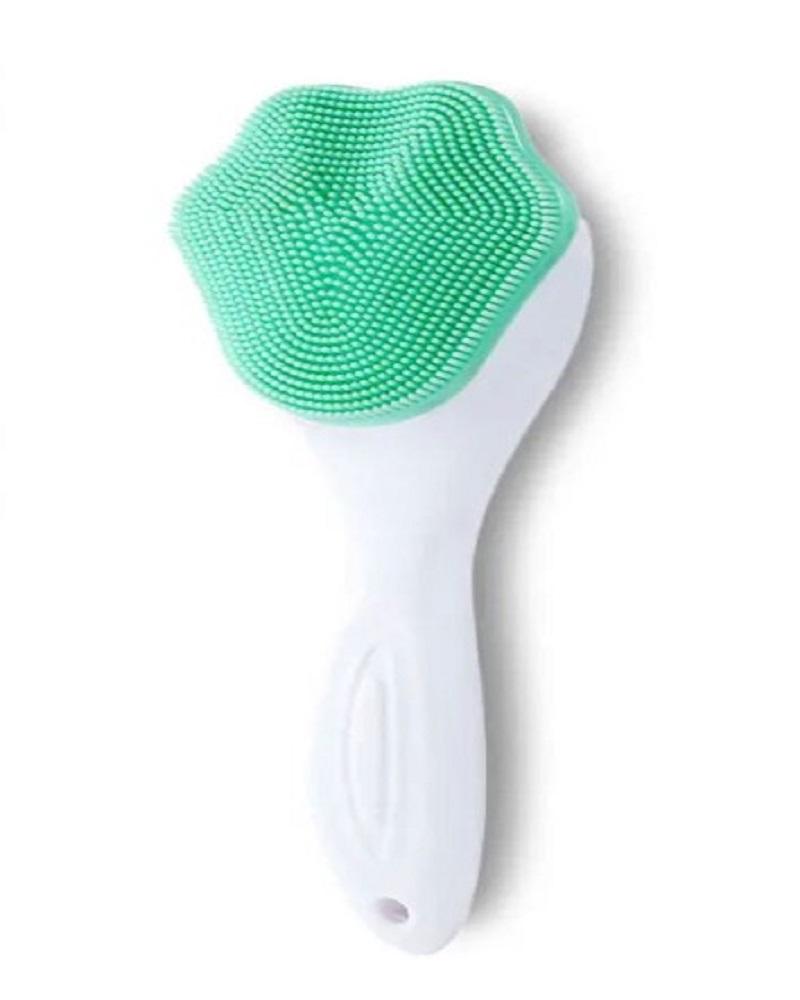 Wash Face Brush Silicone Manual Cat Claw Facial Cleanser Brush Soft Fur Brush Plastic Handle Face Brush Manual Cleansing Brush
