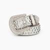 Elegant Rhinestones Belt For Women PU Leather Waistband With Adjustable Length And Sparkling Design