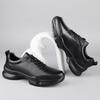 Fashion Non-Slip Flats Breathable Casual Shoes Lightweight Walking Shoes Men's Genuine Leather Sneakers Fashion Athletic Running Shoes