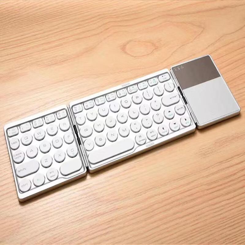 

OLOEY BT86 Tri-Fold Portable Bluetooth Keyboard with Touchpad