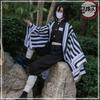 Anime Demon Slayer Kimetsu No Yaiba Iguro Obanai Haori Kimono Cosplay Costume Wig Snake Props White Halloween Costume