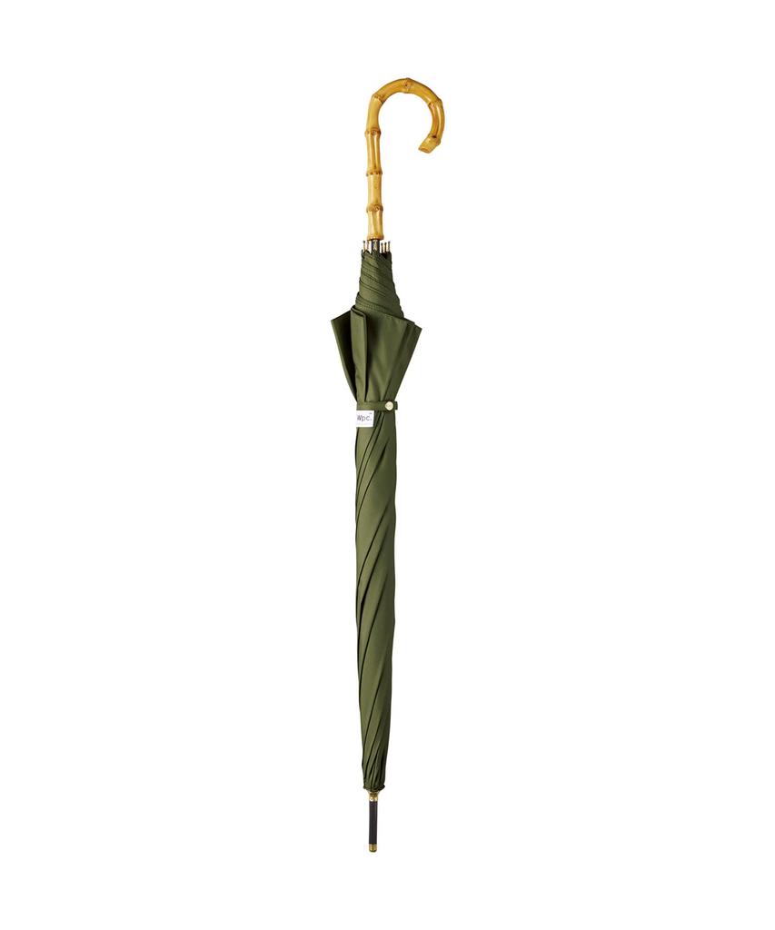 Basic Bambus Regenschirm Lang Für Sonnige und Regentage Jump Bambus Für den Arbeitsweg oder Damen Wpc. Schirm, Schirm, Khaki, Schirm, 63cm, Damen-,