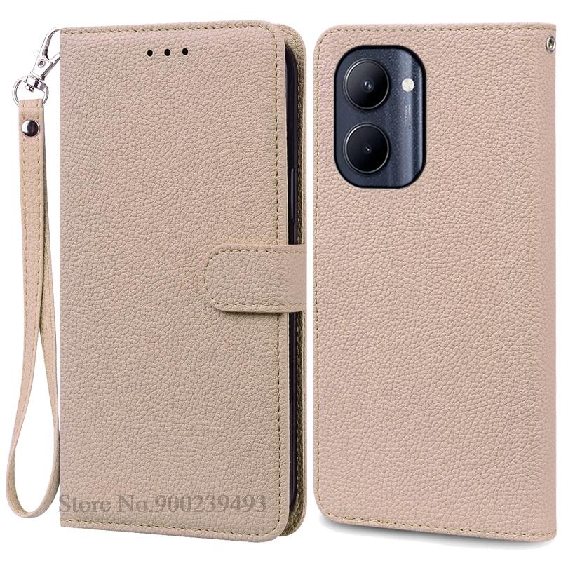 Für Realme C33 Hülle Leder Klapp-Brieftaschenhülle Für Realme C33 Hülle Handyhülle Brieftasche Buch Coque Fundas Shell