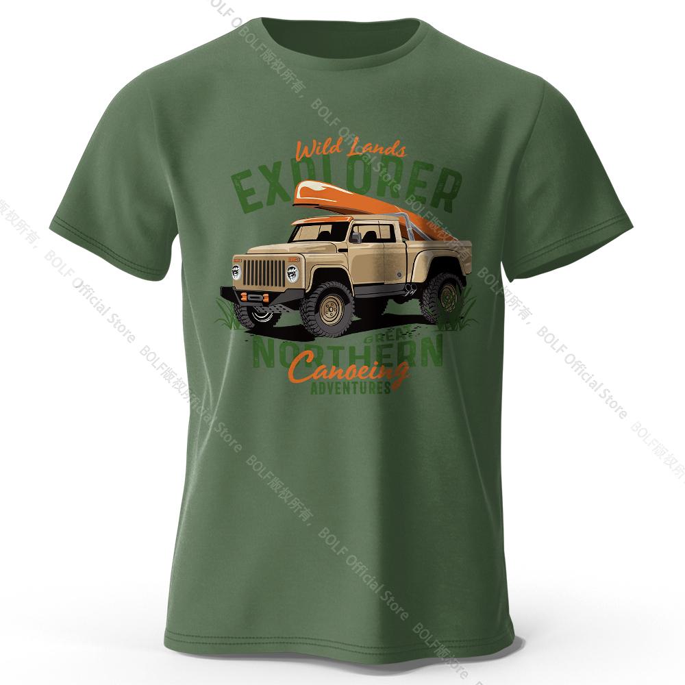 

Military Off-Road Vintage Printed Unisex Men Women T-Shirt Tees Tops 100% Cotton WWII Jeep Graphic Adventure Gear 3XL