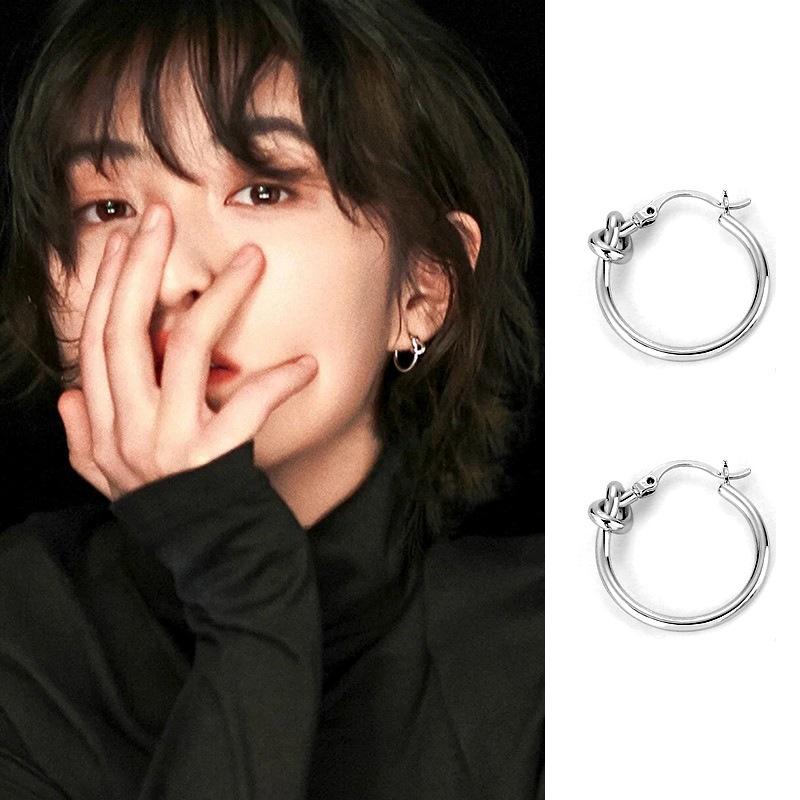 Small And Unique Silver Needle Heart-shaped Ear Cuff Earrings For Women 2021 New Fashionable Summer Jewelry