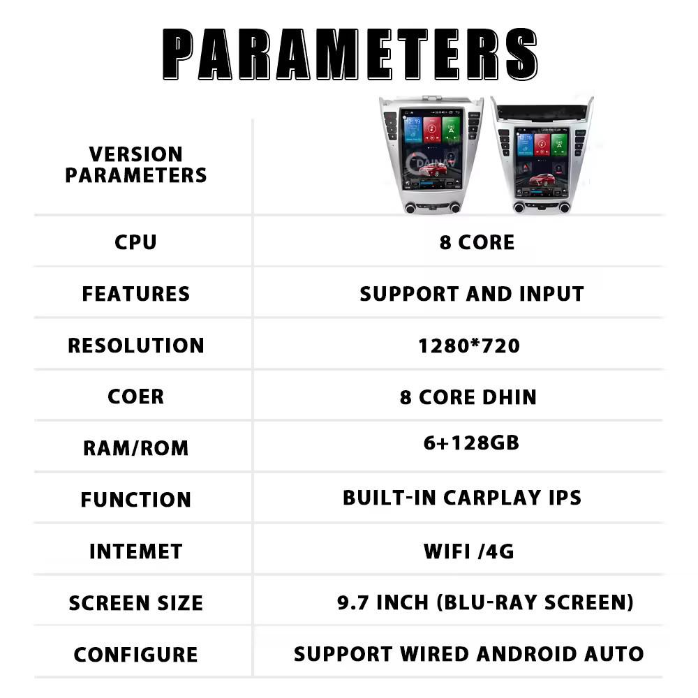 GMC Chevy Equinox 2010-2017 9.7" Android Navigation Vertical Screen System