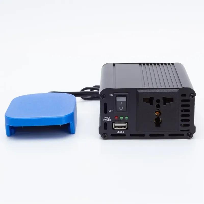 200W Portable Power Inverter Outlet Adapter for Makita 18V Battery ,DC 18V To AC 220V Powered with USB 5V 2.4A for UK EU AU