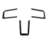 Carbon Fiber Interior Steering Wheel Decal Trim Cover for Ford Mustang 2015-