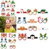 Christmas Event Paper Eye Wear And Hat Collection For Party Decorations