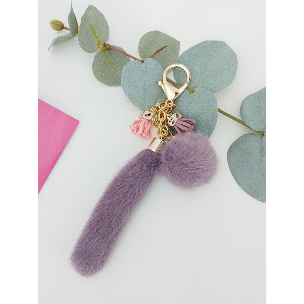 LALA Pelzanhänger - Violett