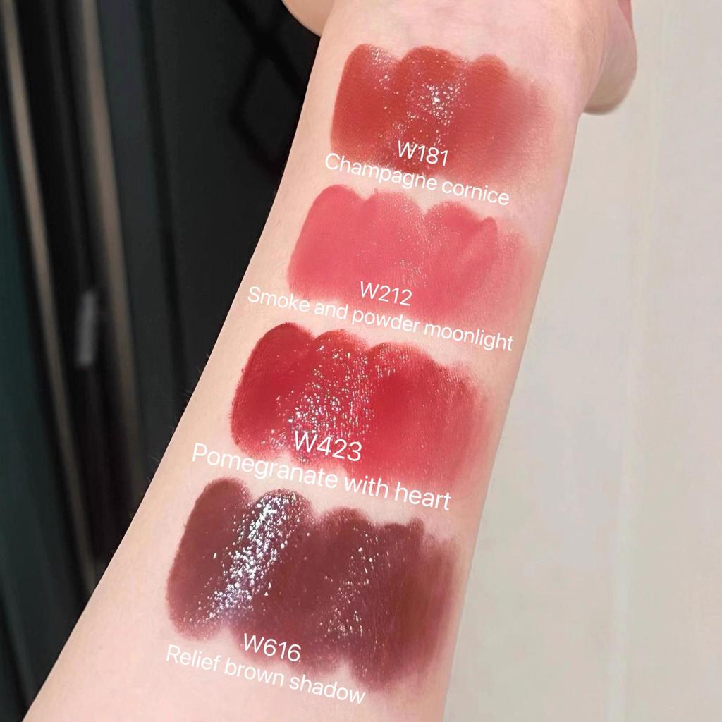 Cappuvini Nude Bean Paste Solid Lip Gloss: Moisturizing Milk Tea Color for Autumn/Winter