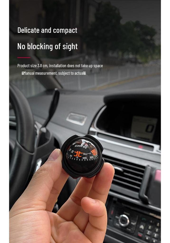 Kanpas High-Precision Luminous Car Compass - Temperature Resistant
