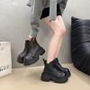[Fanfna] 2025 Autumn New Fashionable Versatile British Style Thick-soled Small Man Increases Height Martin Boots Women's Niche