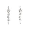 Silver Needle Premium Sense Pearl Tassel Earrings Celebrity Elegant Fashion Temperament Earrings Light Luxury Flash Diamond Long Earrings Women