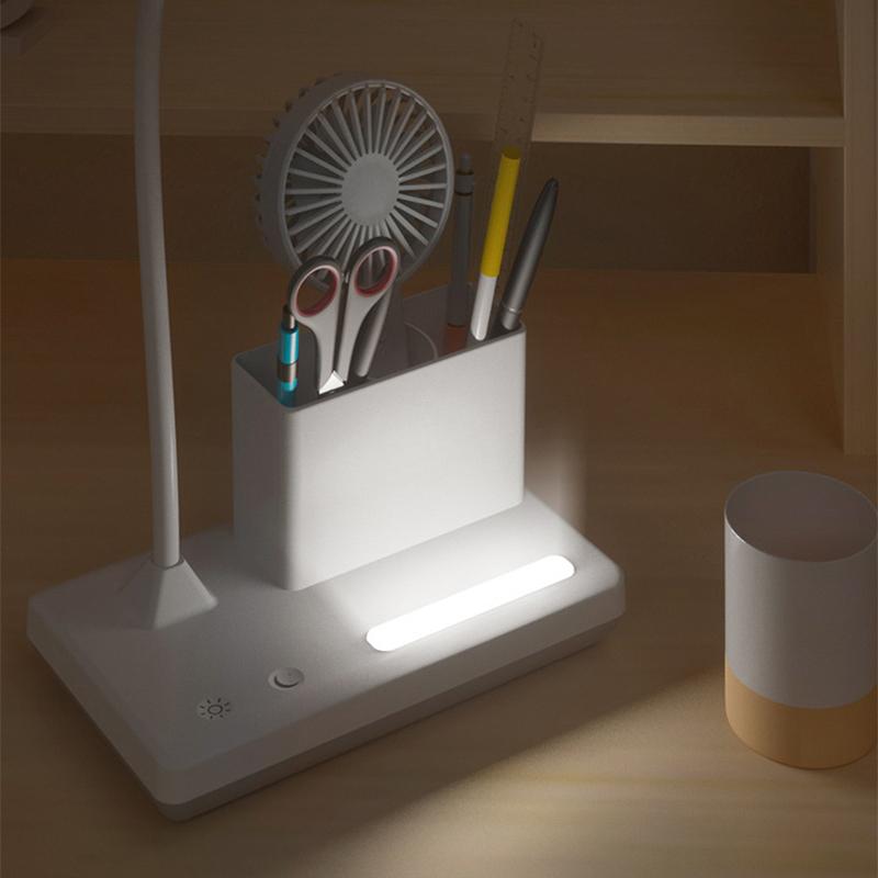 Lamps Desk Eye Protection USB Rechargeable Lighting Reading Bedroom Bedside Lamp 360 Fold Flexible Hose Dimming Led Table Lights