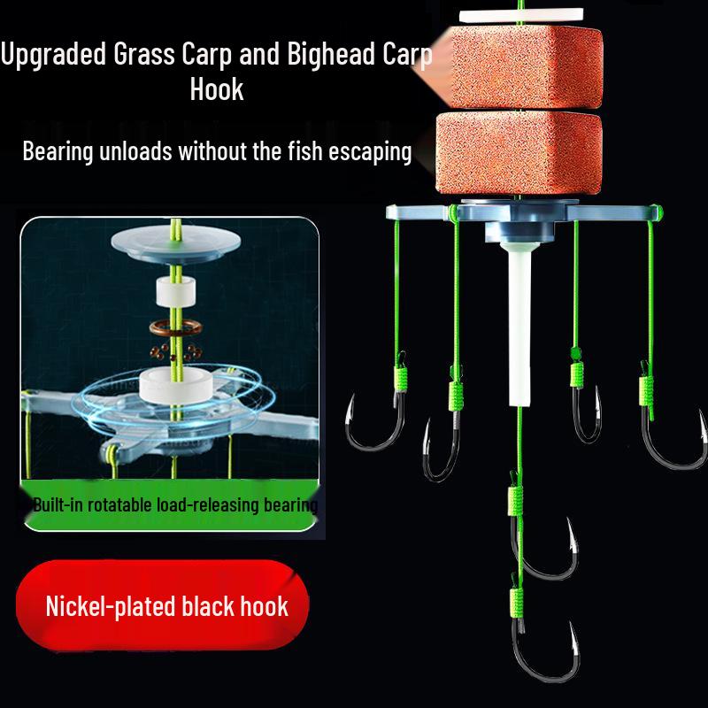 Zhan Lian Yong Floating Fishing Rig: Special Hook & Line Set for Sea Rod, Ideal for Water Monsters