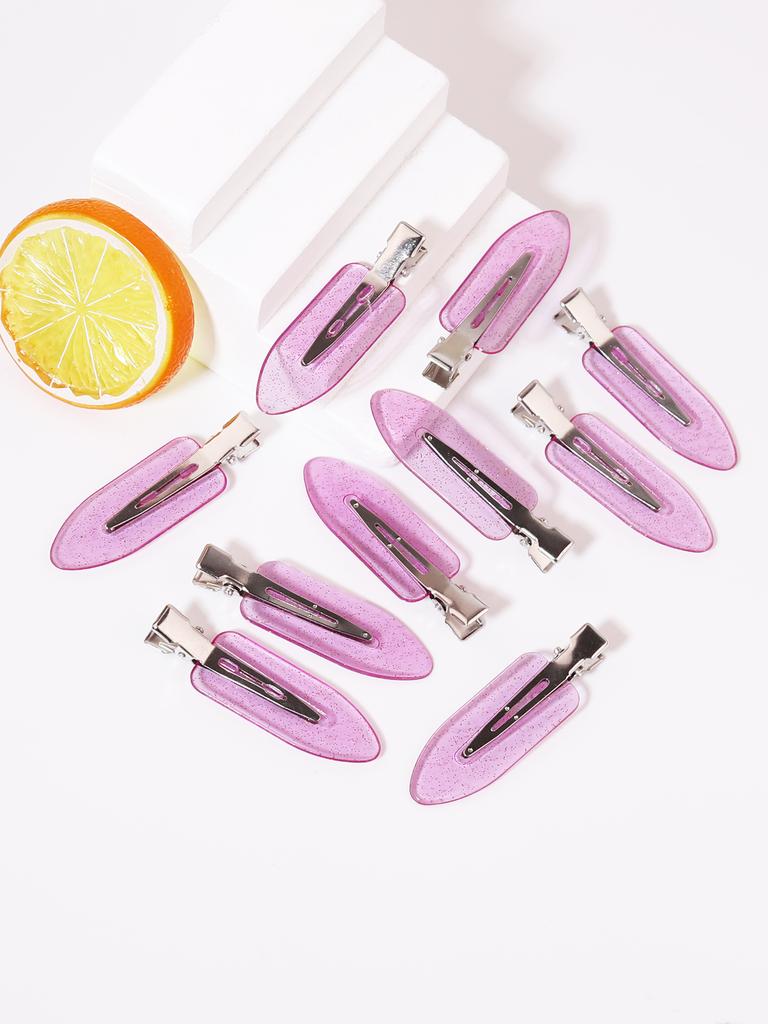 10 Stück nahtlose modische Mädchen transparente Haarspangen, Make-up Gesichts-Accessoire-Clips Styling Haarspangen Speziell für Echthaar-Perücken