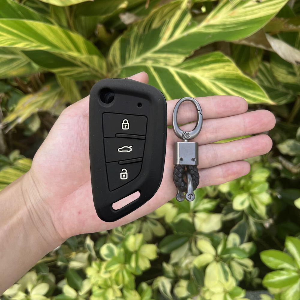 Silicone Car Key Case Bag Soft Remote Cover Protector for Universal 3 Buttons VVDI2 Wire Remote for Xhorse MINI Programmer VVDI