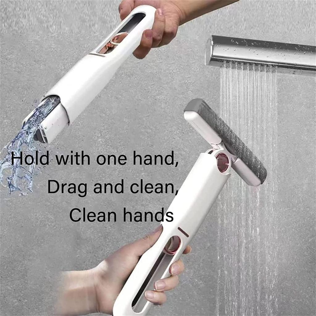 Portable Mini Squeeze Mop Home Kitchen Car Cleaning Mop Desk Cleaner Window Glass Sponge Cleaner Household Cleaning Tools