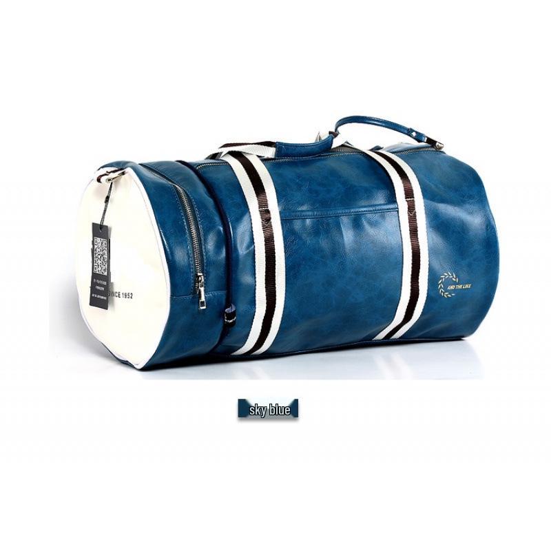 

Large Capacity Trendy Travel Handbag: Round Barrel Style for Women & Men - Casual Tote & Gym Sports Bag