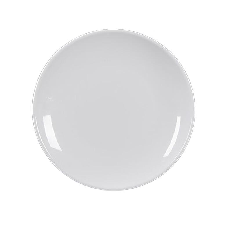 

Tengyu 12-inch White Melamine Shallow Round Dinner Plate