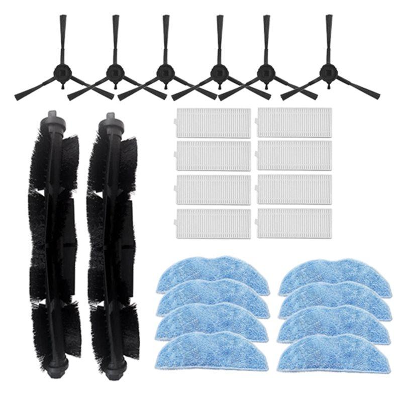 

A78E-For Miwhole M8 Lite Sweeper Replacement Parts- Main Side Brush Filter Rag Accessory Kit